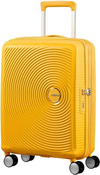 Чемодан American Tourister Soundbox - Spinner S, 55 см, 41 л, Желтый.