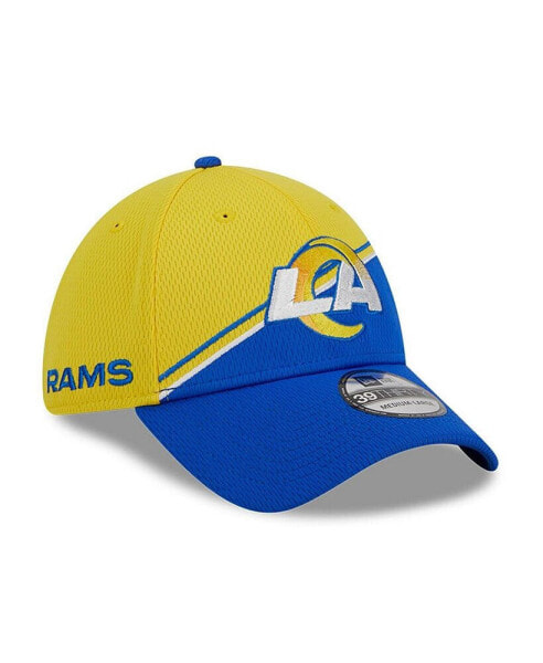 Men's Gold, Royal Los Angeles Rams 2023 Sideline 39THIRTY Flex Hat