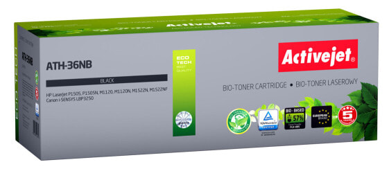 Activejet BIO ATH-36NB toner for HP - Canon printers - Replacement HP 36A CB436A - Canon CRG-713; Supreme; 2000 pages; black. - 2000 pages - Black - 1 pc(s)