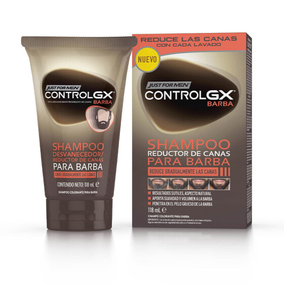 Шампунь для седины для бороды CONTROL GX Just For Men 118 мл.