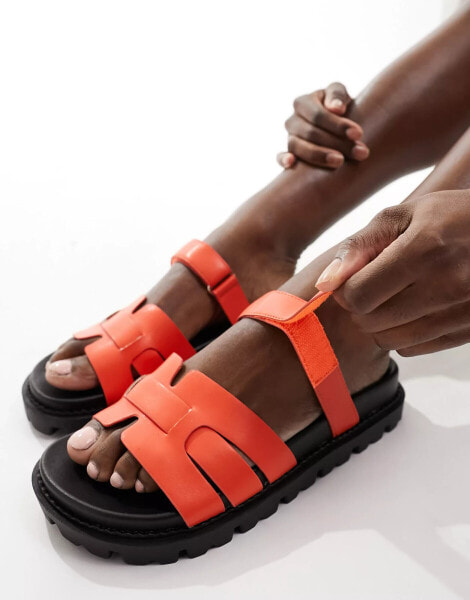 Simmi London Adelle sandal in orange