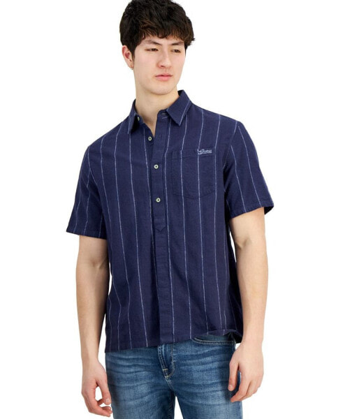 Рубашка мужская Guess Boxi с короткими рукавами и полосками