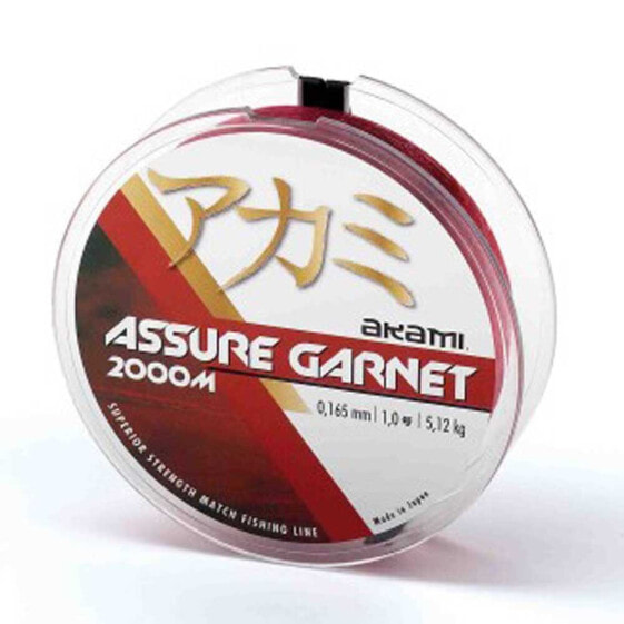AKAMI Assure Garnet Monofilament 2000 m