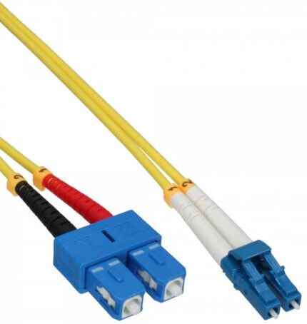 InLine 88656G волоконно-оптический кабель 25 m OS2 2x LC 2x SC Yellow,Black,Blue,Red,White