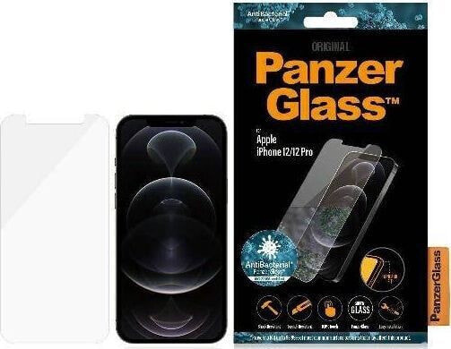 Защитное стекло для смартфона PanzerGlass PanzerGlass Pro Standard Super+ Antibacterial iPhone 12/12 Pro