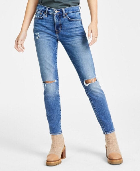 Women's Ava Mid-Rise Ripped Skinny Jeans