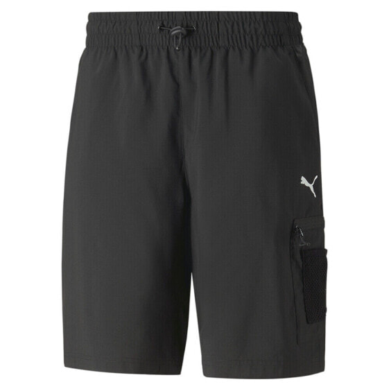 Puma Open Road Woven 9 Inch Shorts Mens Black Casual Athletic Bottoms 67340301