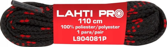 Lahti Pro SZNUROWADŁA PŁASK. CZAR-CZER. L904071P, 10 PAR, 110CM, LAHTI