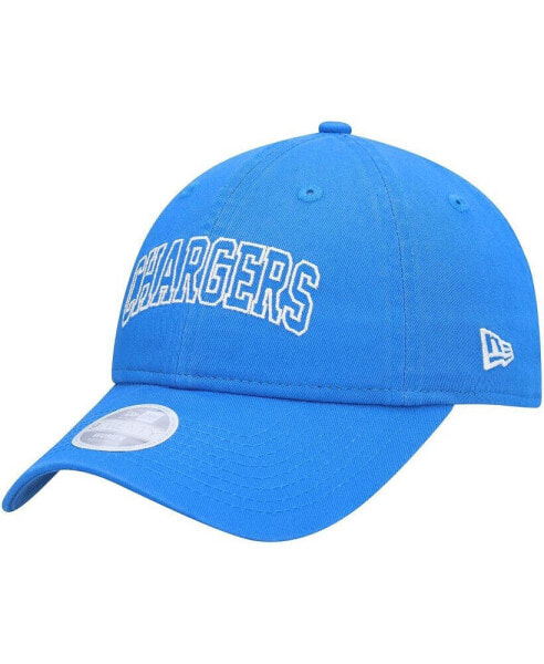 Women's Powder Blue Los Angeles Chargers Collegiate 9TWENTY Adjustable Hat