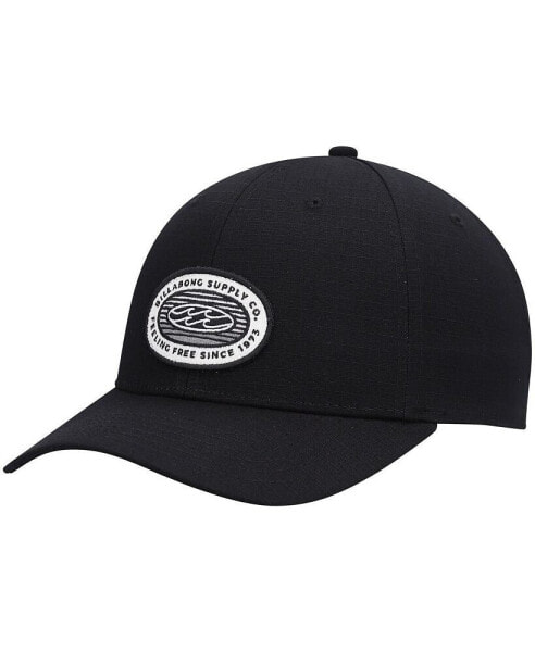 Men's Black Stealth Walled Snapback Hat