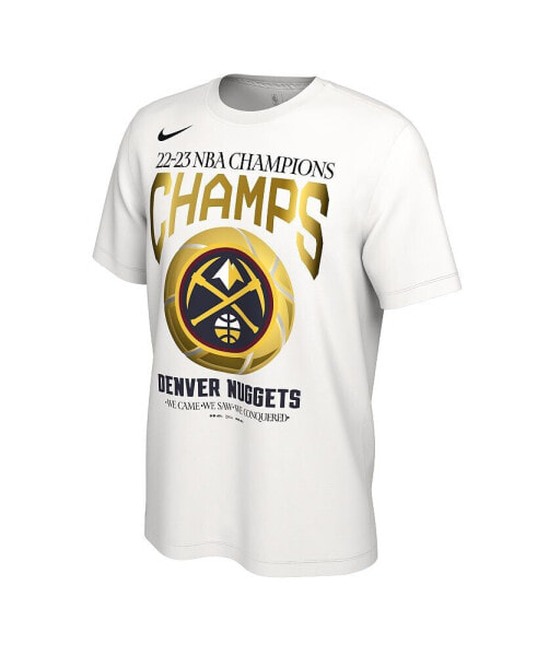 Men's White Denver Nuggets 2023 NBA Finals Champions Celebration Roster T-shirt