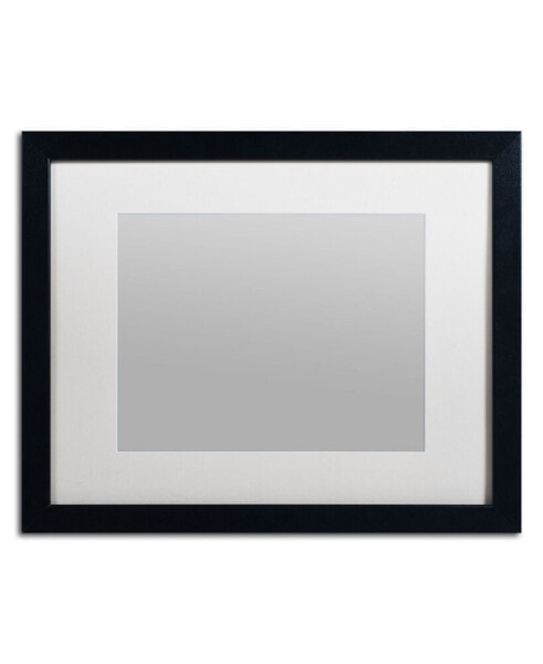 Trademark Fine Art Heavy Duty Black Frame with White Mat - 16" x 20"