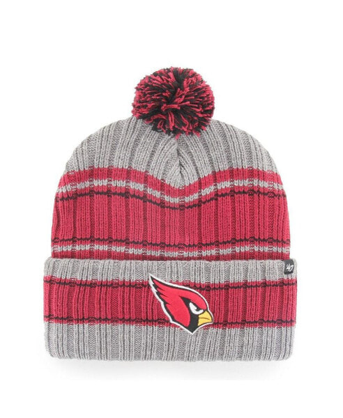 Men's Graphite Arizona Cardinals Rexford Cuffed Knit Hat with Pom