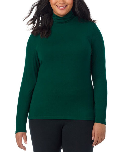 Plus Size Softwear Long-Sleeve Turtleneck Top