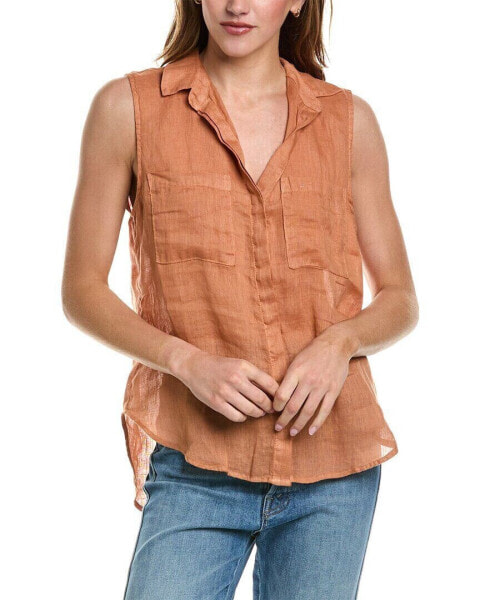 Bella Dahl Sleeveless Hipster Linen Shirt Women's