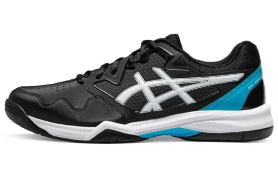 Кроссовки Asics Gel-Resolution 8 1041A223-004, черно-синие, низкие, дышащие, износостойкие