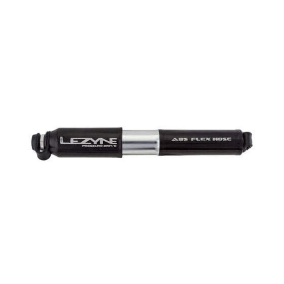 Lezyne ABS Pressure Drive Mini Frame Pump, Small: Black/Polished Silver