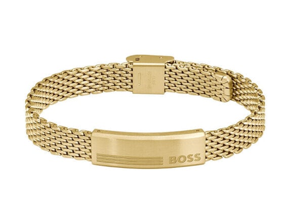 Stylish gold-plated bracelet Mesh 1580610