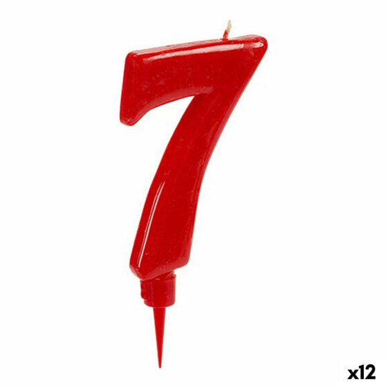 Вуаль Красный День рождения Номера 7 (12 штук)
