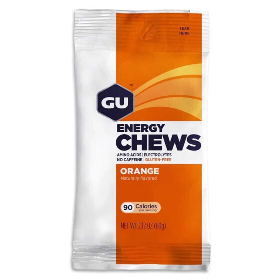 Энергетические жевательные конфеты GU Orange 12 штук - спортивное питание
