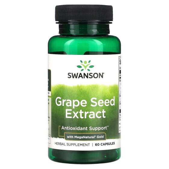 БАД с антиоксидантами Swanson Grape Seed Extract с MegaNatural Gold, 60 капсул