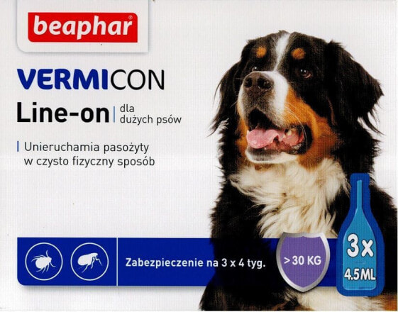 Beaphar Vermicon Dog L - Preparat na ektopasożyty dla psów >30 KG