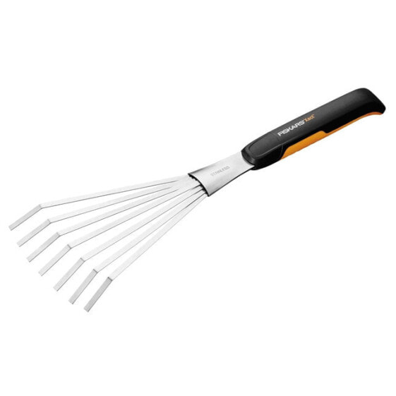 Культиватор ручной Fiskars 1027044 - Ручной грабитель - черно-серебряный - стальной - черный - 1 шт - 125 мм