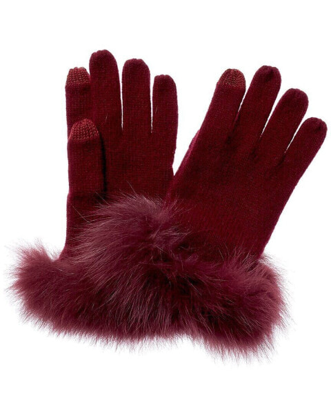 Sofiacashmere Cashmere Gloves Women's Red