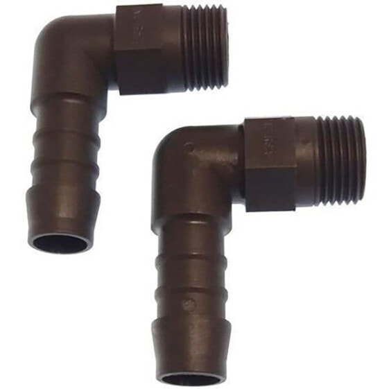 GOLDENSHIP Poliamida 3/8´´ 90º Male Hose Adapter