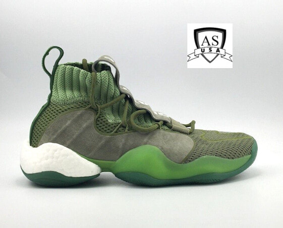 New Adidas PW Crazy BYW PRD Men's Basketball Shoes 7,7.5,8, 8.5, 9 Green EG7729