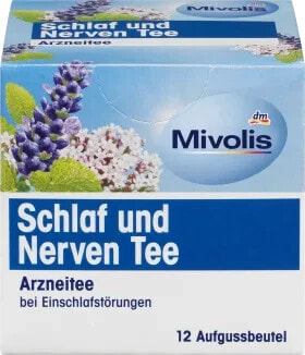 Arzneitee, Schlaf & Nerven Tee (12 Beutel), 18 g