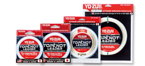 Yo-Zuri Top Knot Fluorocarbon 30 yards- pick color and line test - free ship