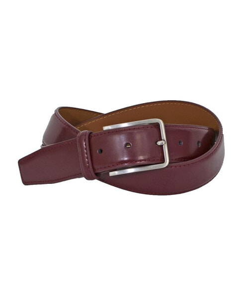 Черный мужской кожаный пояс DUCHAMP LONDON Men's Non-Reversible Dress Belt