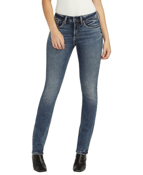Джинсы женские Silver Jeans Co. модель Suki середней посадки прямого кроя