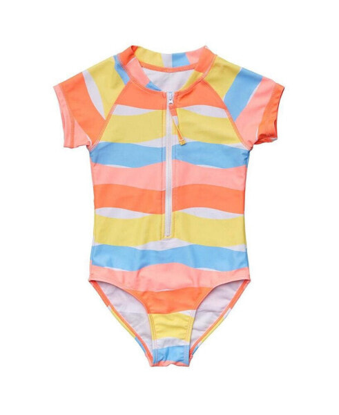 Toddler, Child Girls Good Vibes SS Surf Suit