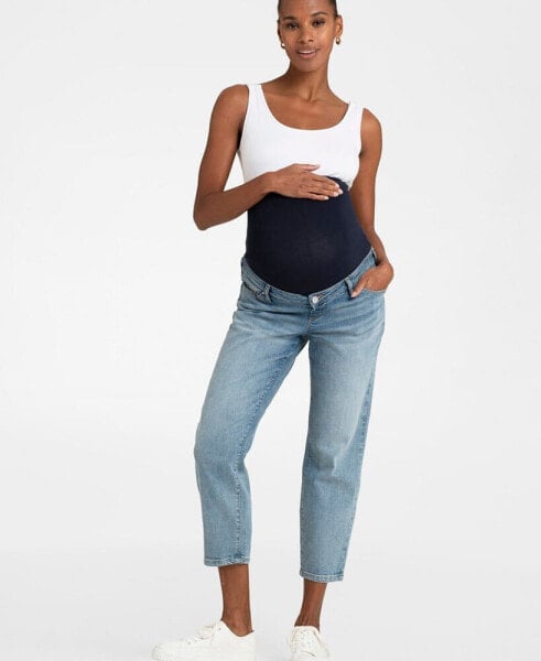 Women's Cotton Tapered Maternity Jeans