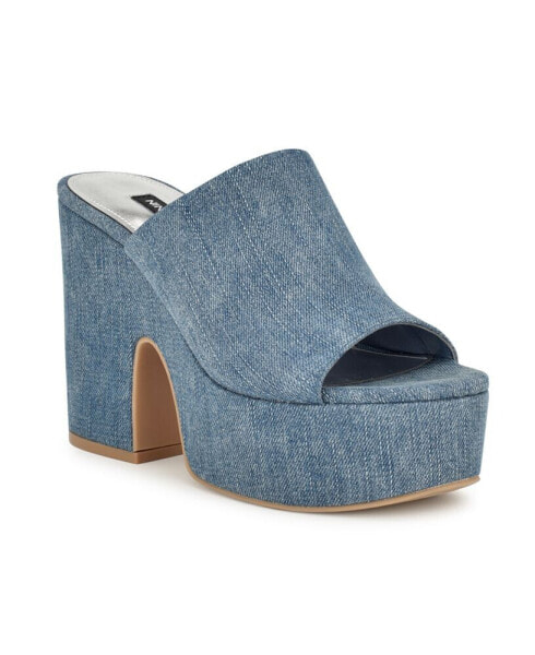 Women's Olley Slip-On Open Toe Wedge Sandals