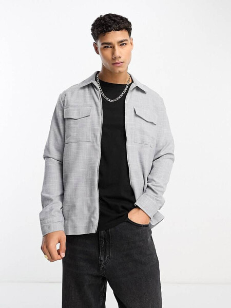 New Look jacket in grey texture