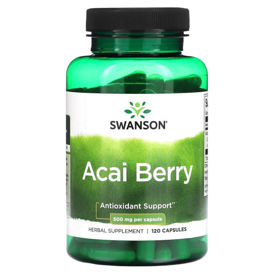 Витамины и БАДы Swanson Acai Berry, 500 мг, 120 капсул