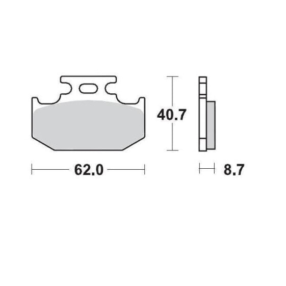 MOTO-MASTER Kawasaki/Suzuki/Yamaha 092211 Sintered Brake Pads