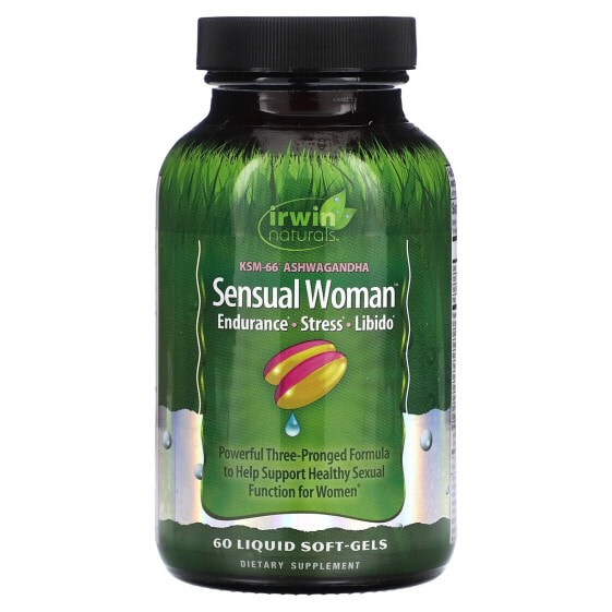 Витамины для женского здоровья Irwin Naturals Sensual Women, Endurance, Stress, Libido, 60 жидких мягких гелей