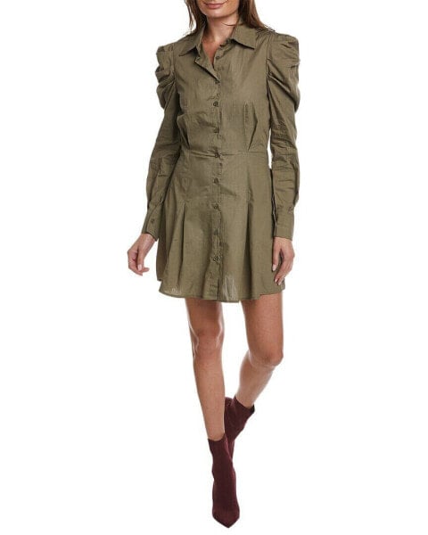 Hl Affair Pleated Shirtdress Women's Green M