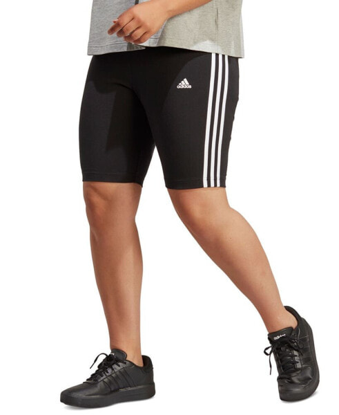 Шорты спортивные Adidas Essentials 3-Stripes для плюс-размеров