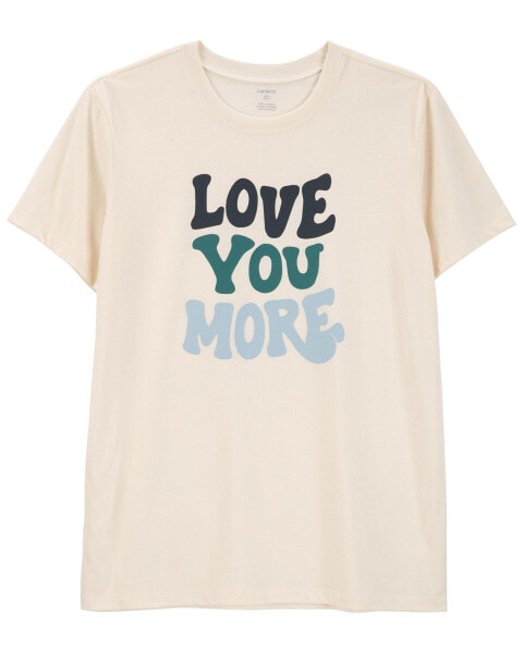 Adult Love You More Graphic Tee XS