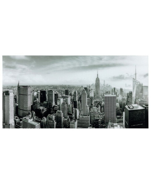 My New York Frameless Free Floating Tempered Art Glass Wall Art by EAD Art Coop, 36" x 72" x 0.2"