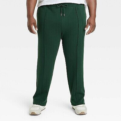 Men's Big & Tall Regular Fit Track Suit Pants - Goodfellow & Co Forest Green LT