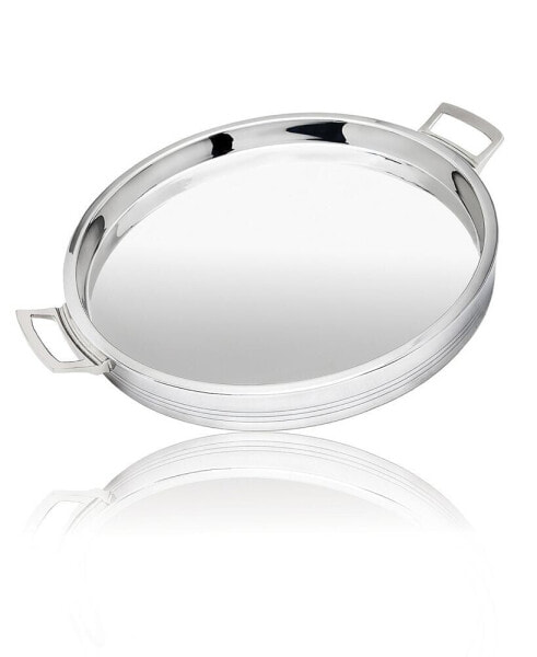 Signature Collection Classic Stainless Steel 12" Round Tray