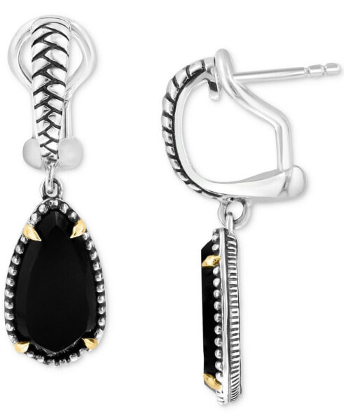 EFFY® Onyx Drop Earrings in Sterling Silver