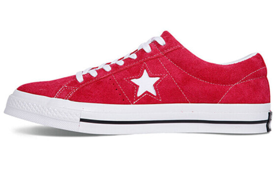 Кеды Converse one star Ox Розовые 低帮 Повседневная обувь Женская