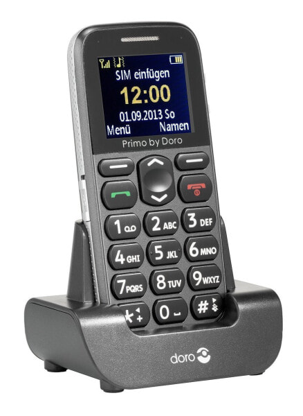Мобильный телефон Doro Primo 215 - Bar - Single SIM - 4.32 см (1.7") - Bluetooth - 1000 мАч - серый